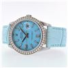 Image 3 : Rolex DateJust Diamond Blue Dial 36MM Wristwatch