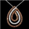 Image 1 : 14K Gold 1.06ctw Fancy Diamond Pendant