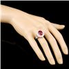 Image 3 : 14K Gold 5.57ct Ruby & 1.49ctw Diamond Ring