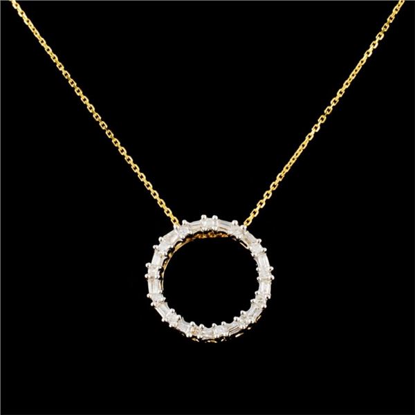 14K Gold 0.23ctw Diamond Pendant