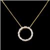 Image 1 : 14K Gold 0.23ctw Diamond Pendant