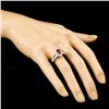 Image 3 : 18K Gold 1.08ct Ruby & 0.55ctw Diamond Ring