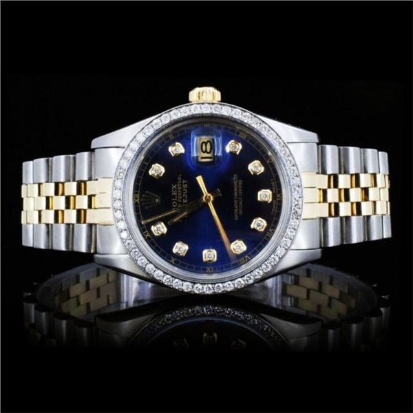 Rolex YG/SS DateJust Diamond 36mm Watch