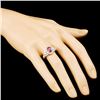 Image 3 : 18K Gold 1.59ct Spinel & 0.84ctw Diamond Ring