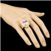 Image 3 : 14K Gold 15.88ct Kunzite & 1.86ctw Diamond Ring