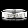 Image 1 : Solid Platinum 0.56ctw Diamond Ring