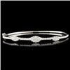 Image 1 : 14K Gold 0.97ctw Diamond Bangle