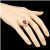 Image 3 : 14K Gold 5.61ct Ruby & 1.45ctw Diamond Ring