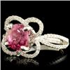 Image 2 : 18K Gold 2.14ct Spinel & 0.37ctw Diamond Ring