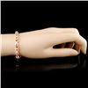 Image 3 : 14K Gold 7.80ct Morganite & 1.51ctw Diamond Bracel