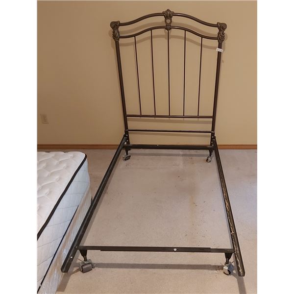 Sealy Posturepedic Single Bedframe, Headboard, Mattress, And Box Spring