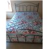 Image 1 : Sealy Posturepedic Queen Bedframe, Headboard, Footboard, Mattress, And Box Spring