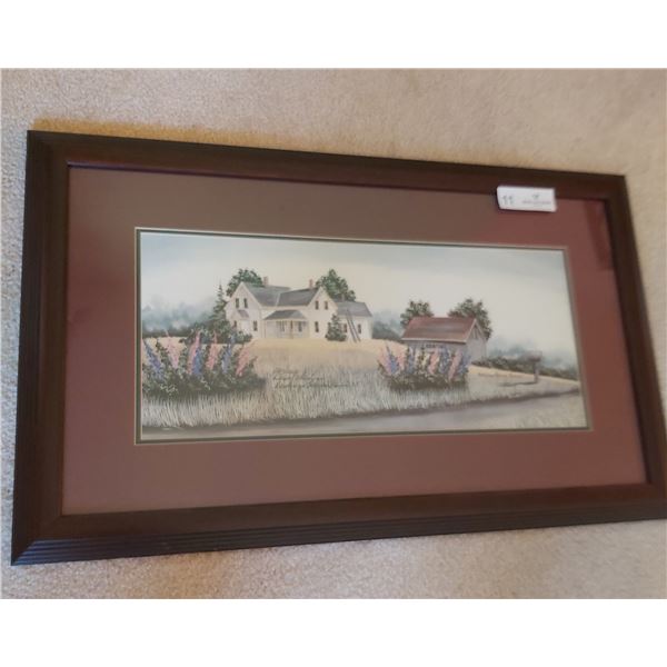 Lithograph "Down The Lane" By Catherine Karnes Munn (Print 202/2000) - 25.5W 15.5H