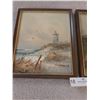Image 2 : Two Oil Paintings Of Light House And Beach - 8 3/4W x 10 3/4H