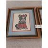 Image 2 : Two Needle Point Pictures Of Dogs - 10W x 11H