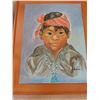 Image 3 : Two Paintings (One Aboriginal Boy And One Elder) By Ludvina - 16W x 19 1/4H (Boy)