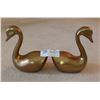 Image 3 : Two Brass Swans