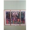 Image 1 : Three Piece Floral Picture - 57L x 40H