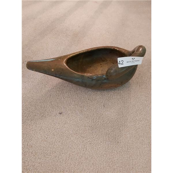 Stone Swan Decretive Bowl - 14L x 5.5H