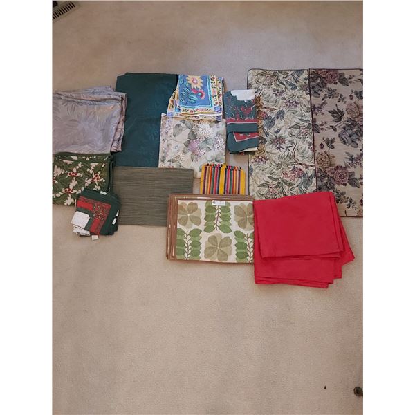 Assorted Table Linens