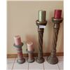 Image 1 : Four Large Candle Pillars - With Out Candle 23.5H