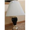 Image 2 : Black And Gold Table Lamp - 25H x 17.5 In Diameter  (Tested)