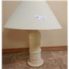 Image 2 : Cream Colored Table Lamp - 25H x 19 In Diameter (Tested)