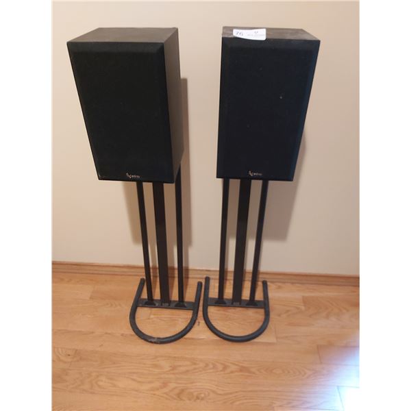Atlantis Speaker Stands With Infinity Speakers (Polycell High Output)