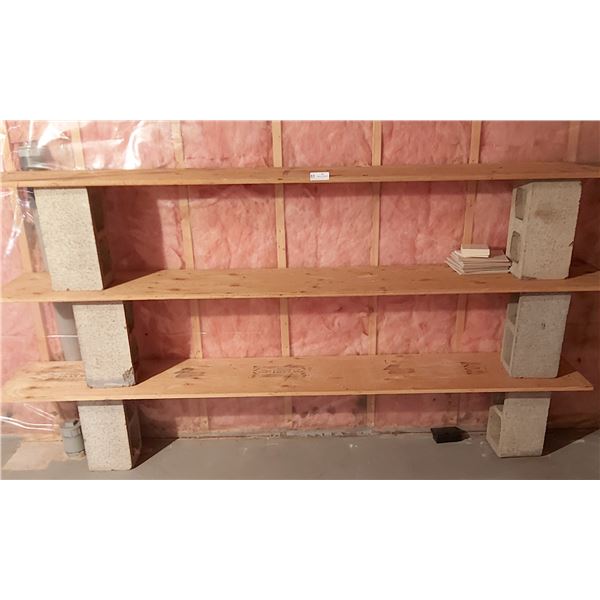 25 Cider Blocks And 9 Pieces Of Plywood