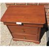 Image 2 : Two Drawer Night Stand (Chip Out Of Corner Of Drawer) - 24L x 16.5D x 25.5H