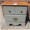 Image 1 : Rustic Two Drawer Night Stand -  23L x 14D x 22H