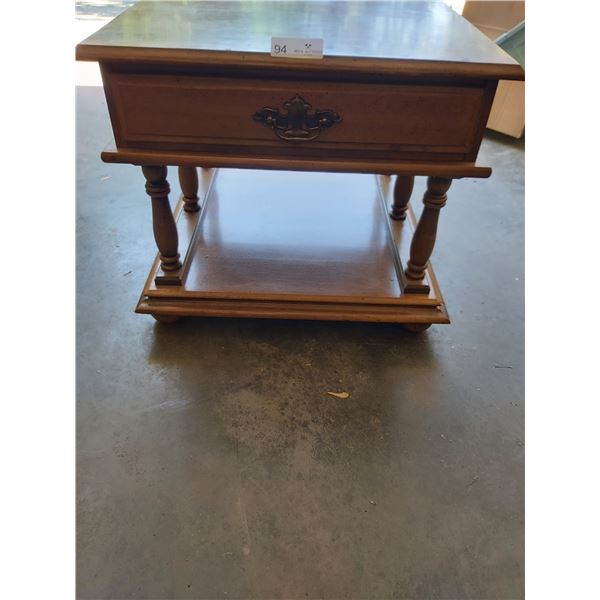 Accent Table With One Drawer - 24L x 23.5D x 20.5H