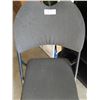 Image 2 : Metal Shelf With Three Folding Chairs - 31L x 10D x 48H