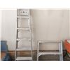 Image 2 : 6 Foot Ladder With Trigger Metal Saw Horse