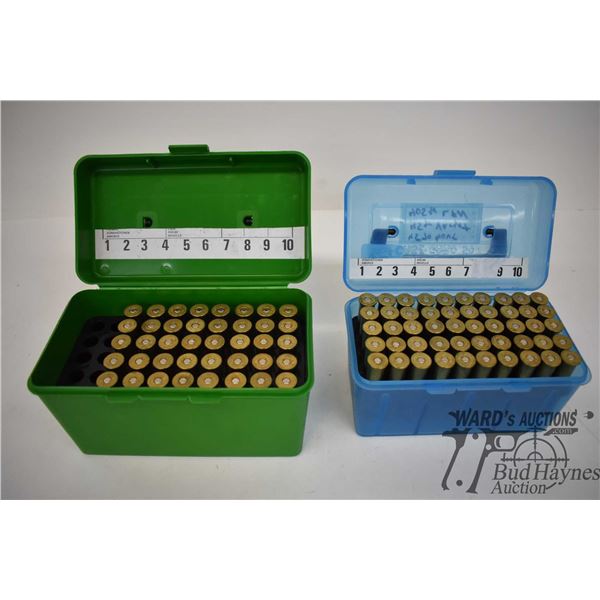One Blue Ammo Box W 50 45 70 GOV And A Green Ammo Box W 40 45 70 one-blue-ammo-box-w-50-45-70-gov-and-a-green-ammo-box-w-40-45-70