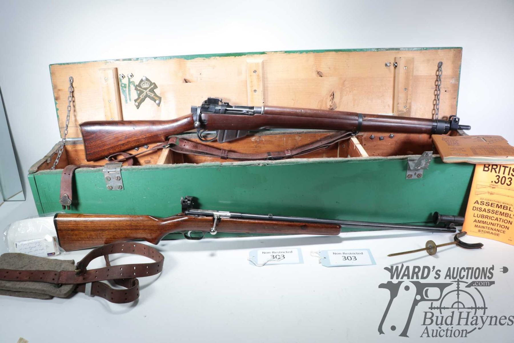 Non-Restricted rifles Savage & Lee Enfield model C3 & No. MK IV*, 22 S ...