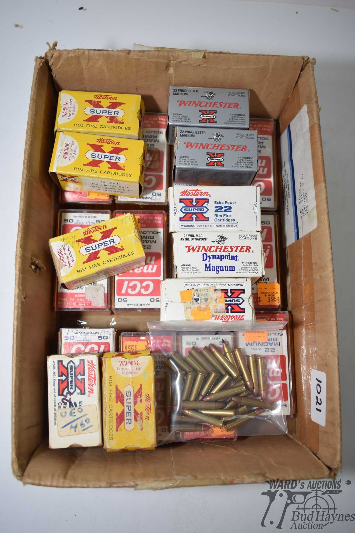 Count Boxes Twelve 50 count boxes of CCI .22 WIN MAG, eight 50 count boxes of ...