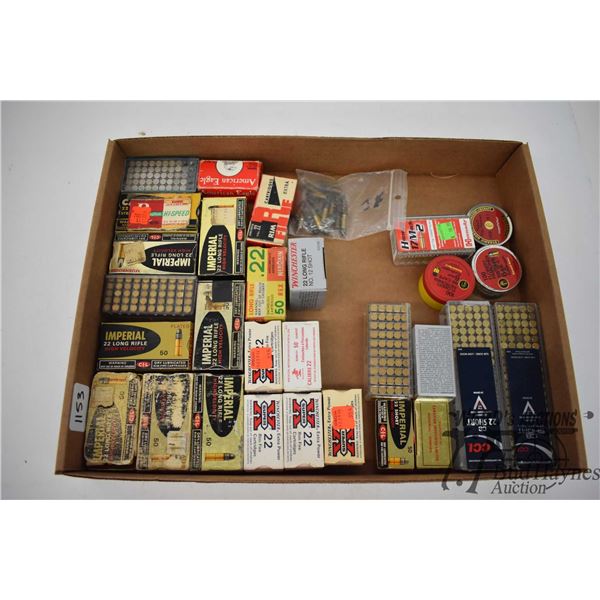 Selection of .22 ammo including nine 50 count boxes of Imperial high ...
