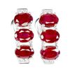 Image 1 : Natural  Red Ruby Earrings
