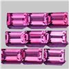 Image 1 : Natural Baguette Pink Tourmaline 9 Pcs {Flawless-VVS1}