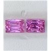 Image 1 : Natural Vivid Pink Sapphire Pair 3.33 Cts - VVS