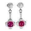 Image 1 : Natural Red ruby Earrings