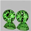 Image 1 : Natural Vivid Chrome Green Tsavorite Garnet Pair - VVS