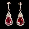 Image 2 : Natural Ruby Earrings