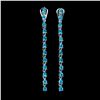 Image 1 : Natural Paraiba Neon Blue Apatite Earrings