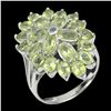 Image 2 : Natural Peridot Tanzanite Ring