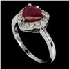 Image 2 : Natural Red Ruby Heart Ring