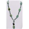 Image 1 : Beautiful Turquoise Bead Drop Pendant Necklace