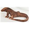 Image 1 : Large Carved Wood Komodo Dragon Lizard Statue