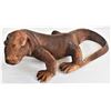 Image 3 : Large Carved Wood Komodo Dragon Lizard Statue